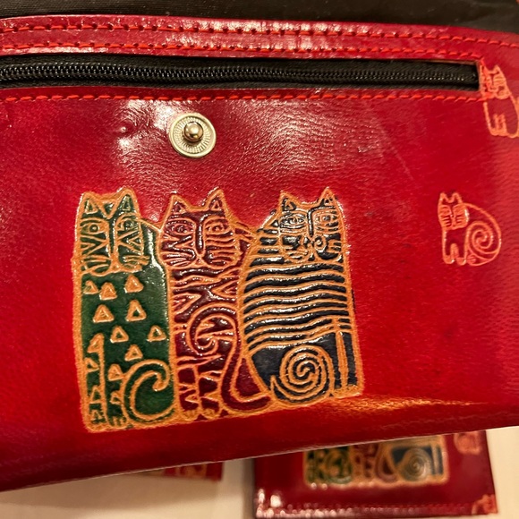 Set of small purse with credit card holder and key chain holder . Argentina made - Picture 4 of 8